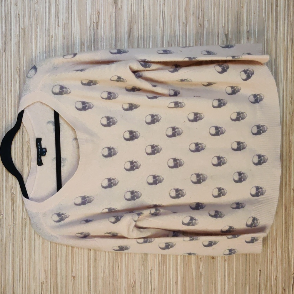 Skull Cashmere Oversized Sweater Size XS